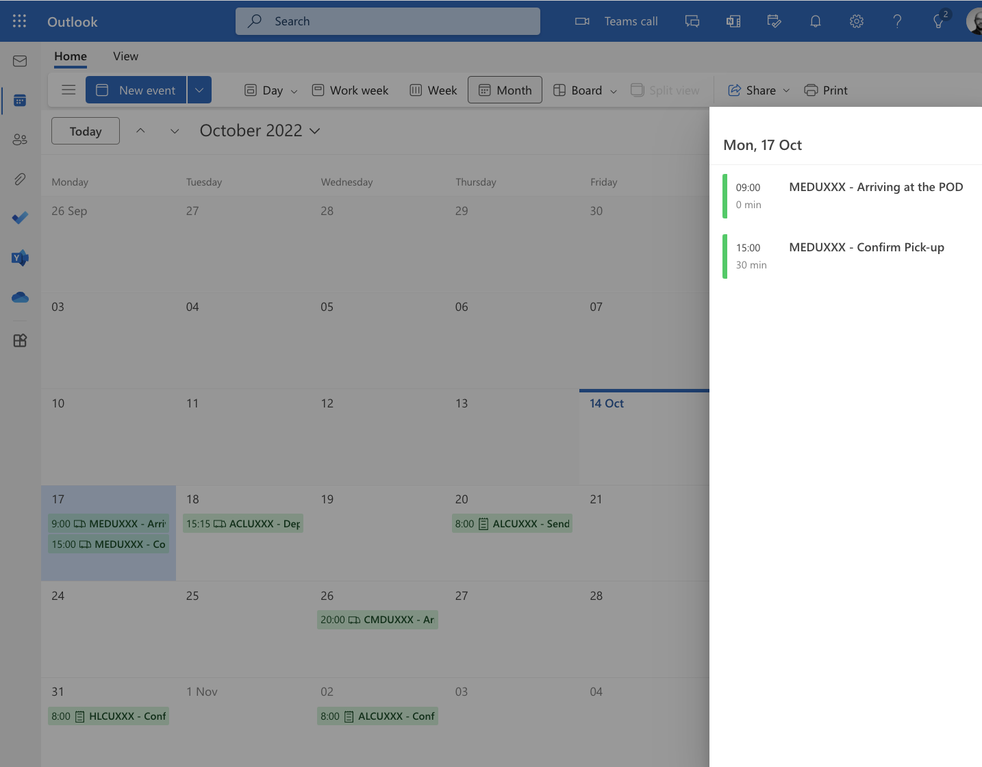 Cargodock Blog Microsoft calendar integration to shipments